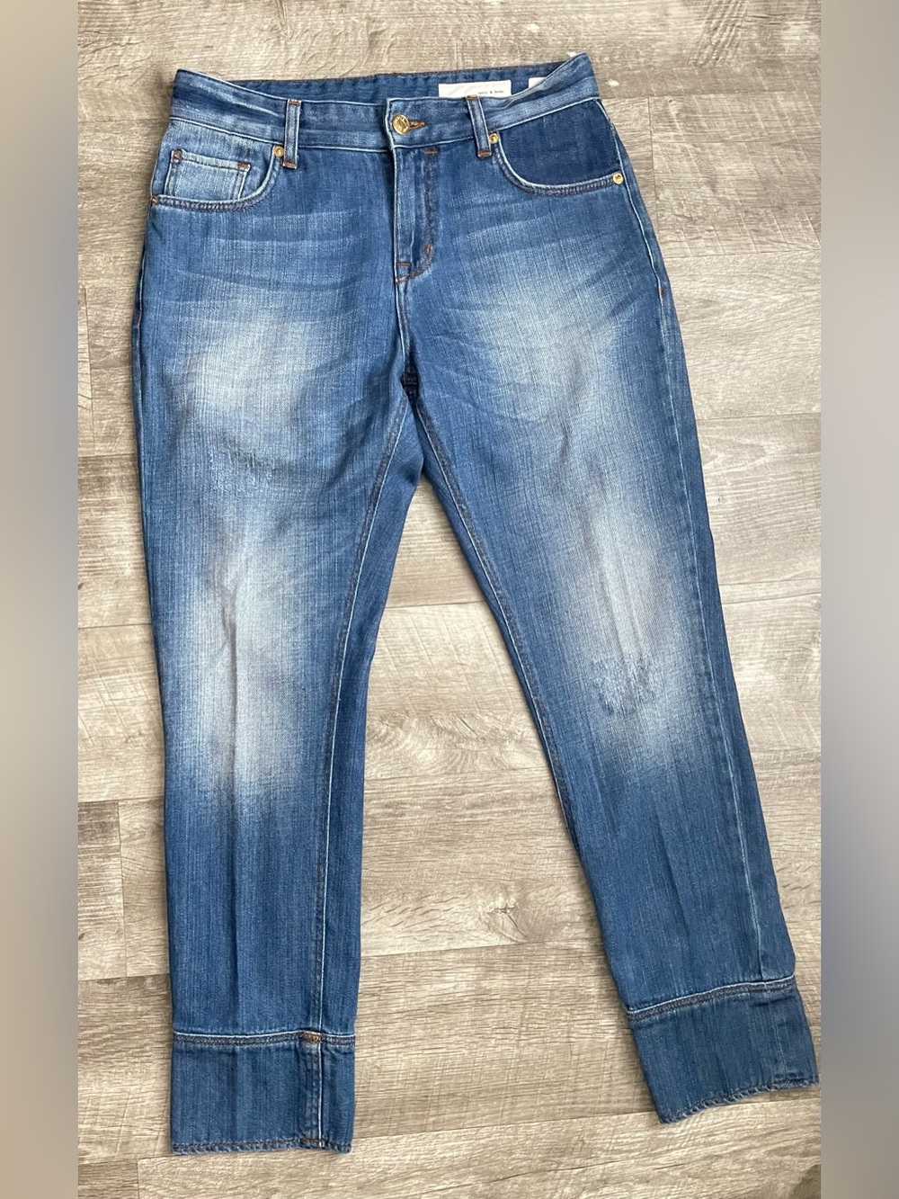 Sass & Bide Low Rise Jeans Women 24 Blue Y2K Indie Sleaze Straight Leg Denim